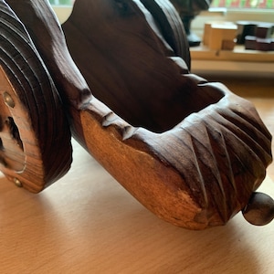 Spanish Vintage Wooden Wine Rack Wine Bottle Holder Stand Cannon Large Serving Display