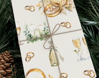 Wedding Gift Wrap Event Packaging Special Occasions Paper Elegant Wrapping Paper Stylish Wrapping Paper Weddings Scrapbooking Cards Decor