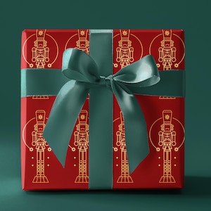 Dark Red Wrapping Paper Roll, Matte or Glossy Finish, Perfect for Christmas, Holidays, and Birthdays, Elegant, Versatile, Sophisticated Gift