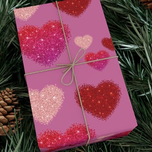 Milieuvriendelijke cadeauverpakking, perfect voor Valentijnsdag, vrijgezellenfeest, verlovingen, papier moeder en dochter, decor voorstel feest, verjaardagsomslag