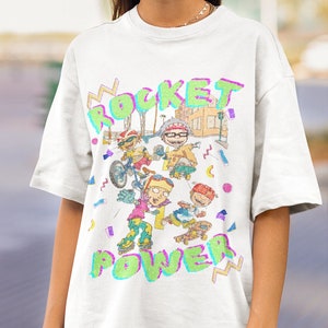 Rocket Power vintage 90's retro y2k tee | 100% Cotton Unisex tee, rocket power tv show merch, rocket power tshirt, 90s nostalgia