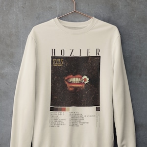 Hozier Unreal Unearth Album Sweater Bootleg Tour Merch Retro Vintage | Unisex PolyCotton crewneck sweatshirt