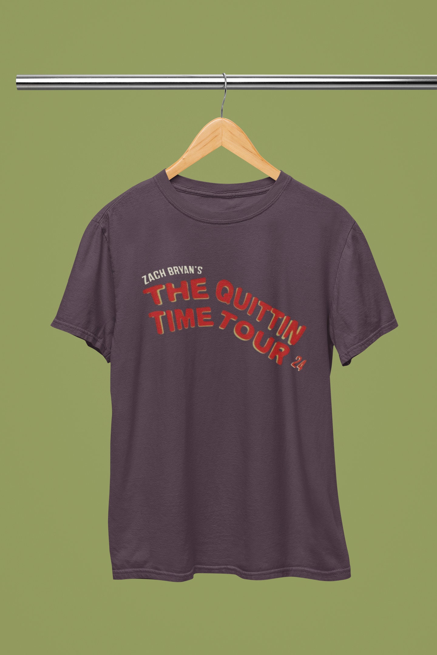 Zach Brown Band The Quittin' Time Tour 2024 Retro T Shirt sold by Zana