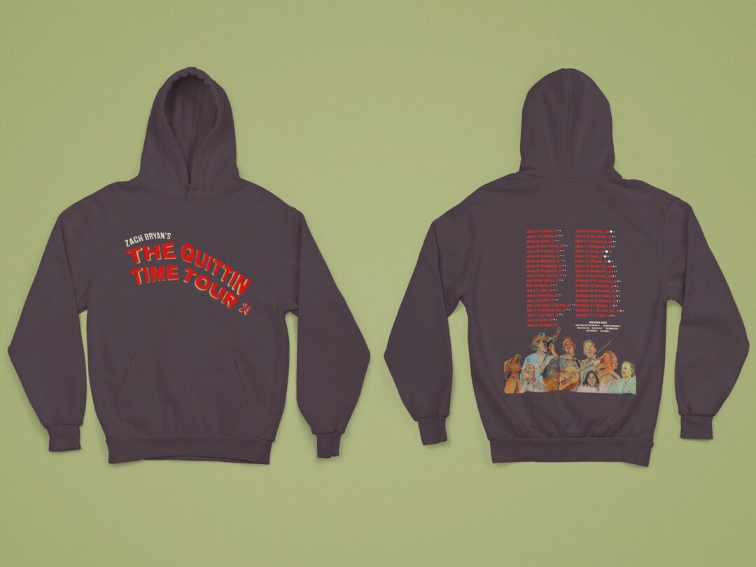 Zach Brown Band the Quittin' Time Tour 2024 Retro Vintage Style Bootleg