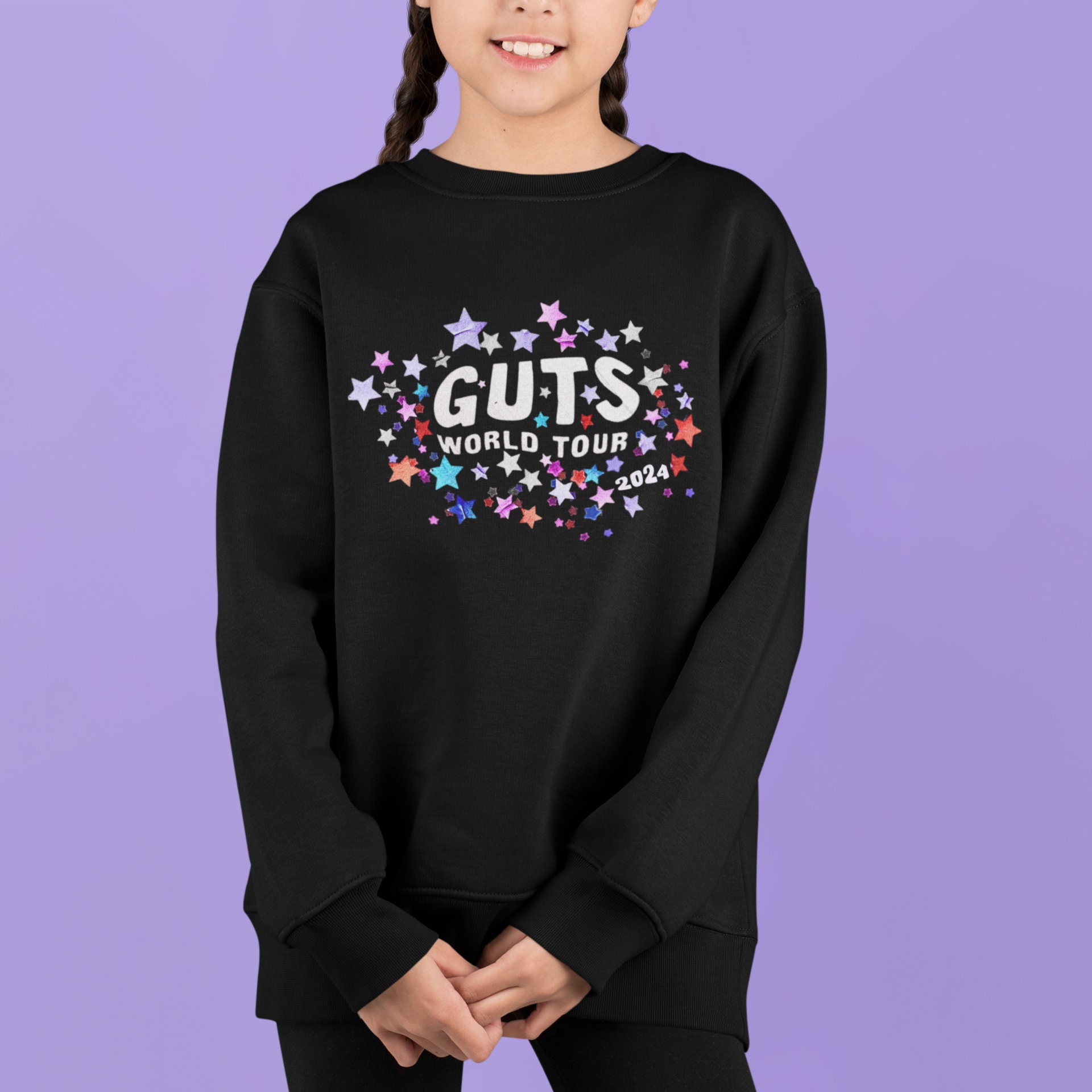 Discover Olivia Rodrigo Guts Double Sided Sweatshirt