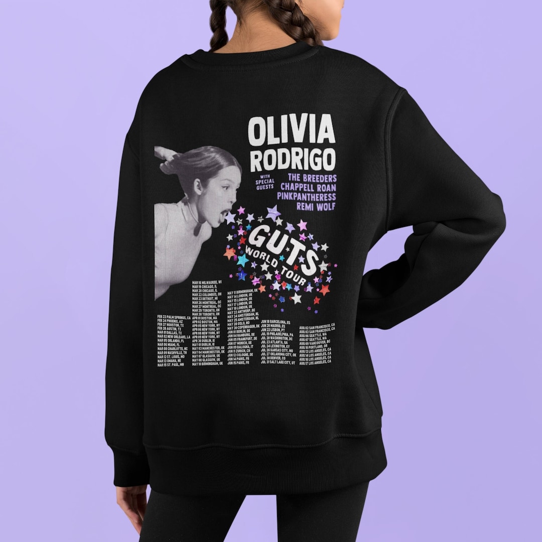 YOUTH GUTS World Tour Olivia Rodrigo Y2k Bootleg Merchandise Etsy