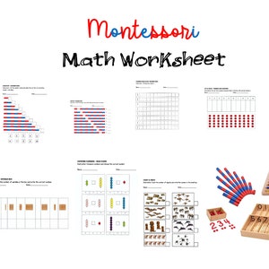 Montessori Math Worksheet Buddles