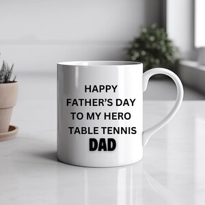 Table tennis set,dad , Father&#39;s day gift for ping pong paddle dad, Custom ping pong gift, Tennis dad, Indoor sports, Table tennis ball, Cup