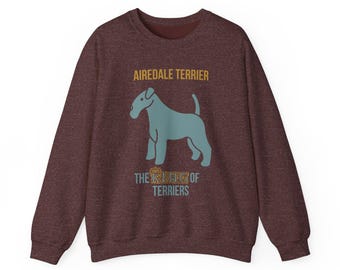 Airedale Terrier Sweatshirt, Dog Lover Gift