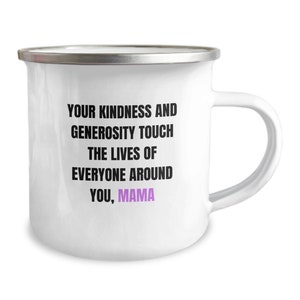 Mama Enamel Mug: Personalized Camping Gift