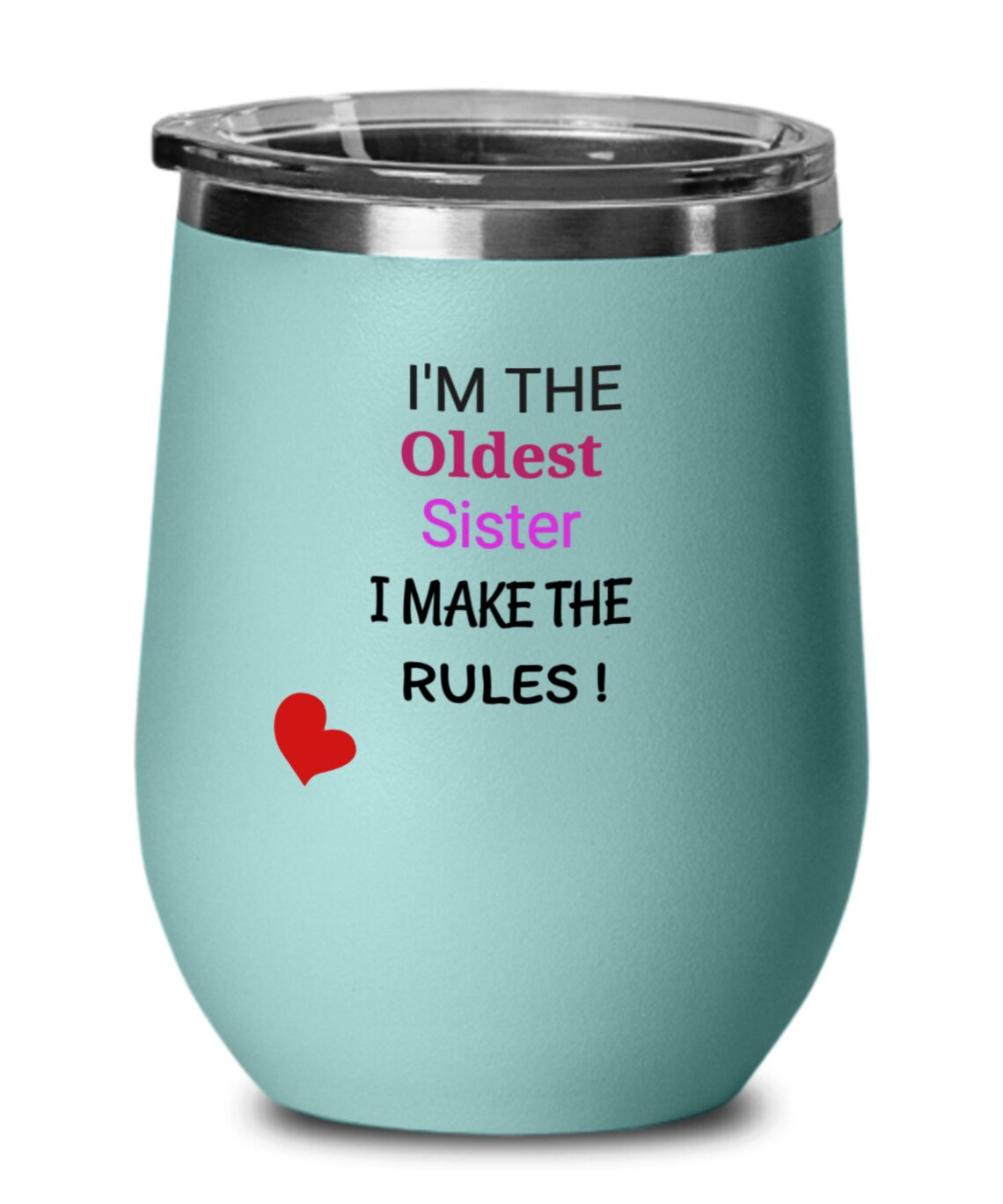 Older Sister Wine Glass,wine Glass,gift Wine Glass,stemless Wine Glass