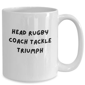 Rugby Coach Mug: Tackle Triumph Gift