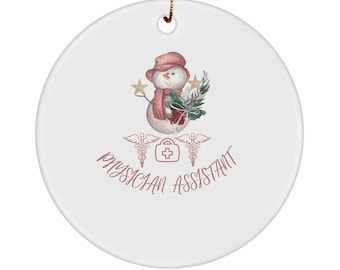 Physician Assistant Ornament, PA Gift, Medical Christmas Decor