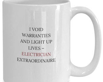 Electrician Extraordinaire Mug: Funny Gift for Wireman
