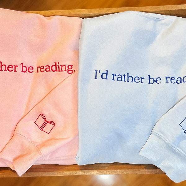 Book Lover Gift | Reading Sweatshirt | Book Lover Sweatshirt | Book Club Sweatshirt | Custom Embroidered Sweatshirt | Book Club Gift