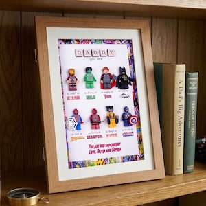 Personalized Superhero Dad Gift | 2026 Fathers Day Gift | Super Dad | New Dad Gift | Gift For Daddy | Gifts from Son | Birthday Gift For Him