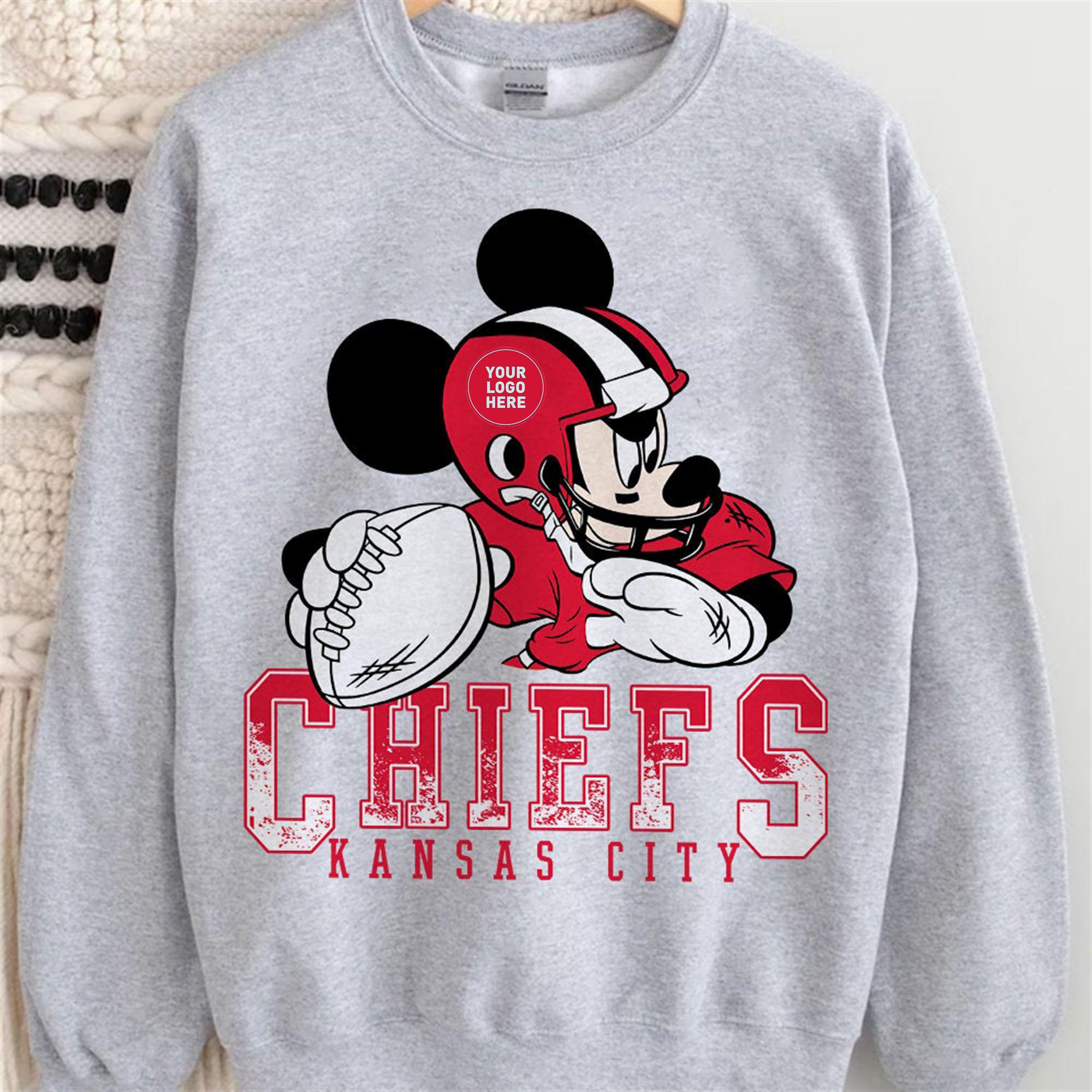 Personalized Football Team Inspired Mickey Mouse Sweatshirt Men Women Kids, ALL TEAMS AVAILABLE Football Matching Disney Shirts