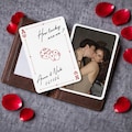 Personalized Metal Photo Wallet Card, Custom Picture Wallet Insert, Playing Card Love Note, Anniversary Gift for Him, Boyfriend Gift