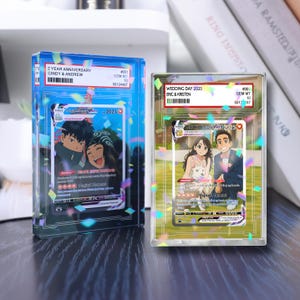 Personalized Pokemon Anniversary Card, Custom Anime Photo Acrylic Plaque, Anniversary Gift, Gift for Him, Gift for Her, Valentine&#39;s Day Gift