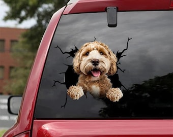 Labradoodle Decal - fits cars,Windows,Laptops and any smooth surface,Labradoodle Sticker, car decal, Custom Dog Stickers, car decoration