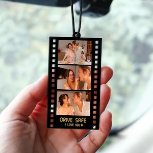 Décoration de voiture avec photo personnalisée, Cadeaux de Noël pour petit ami, Cadeau Drive Safe, Cadeau pour première voiture, Cadeau de Saint-Valentin pour petit ami, Cadeau pour lui