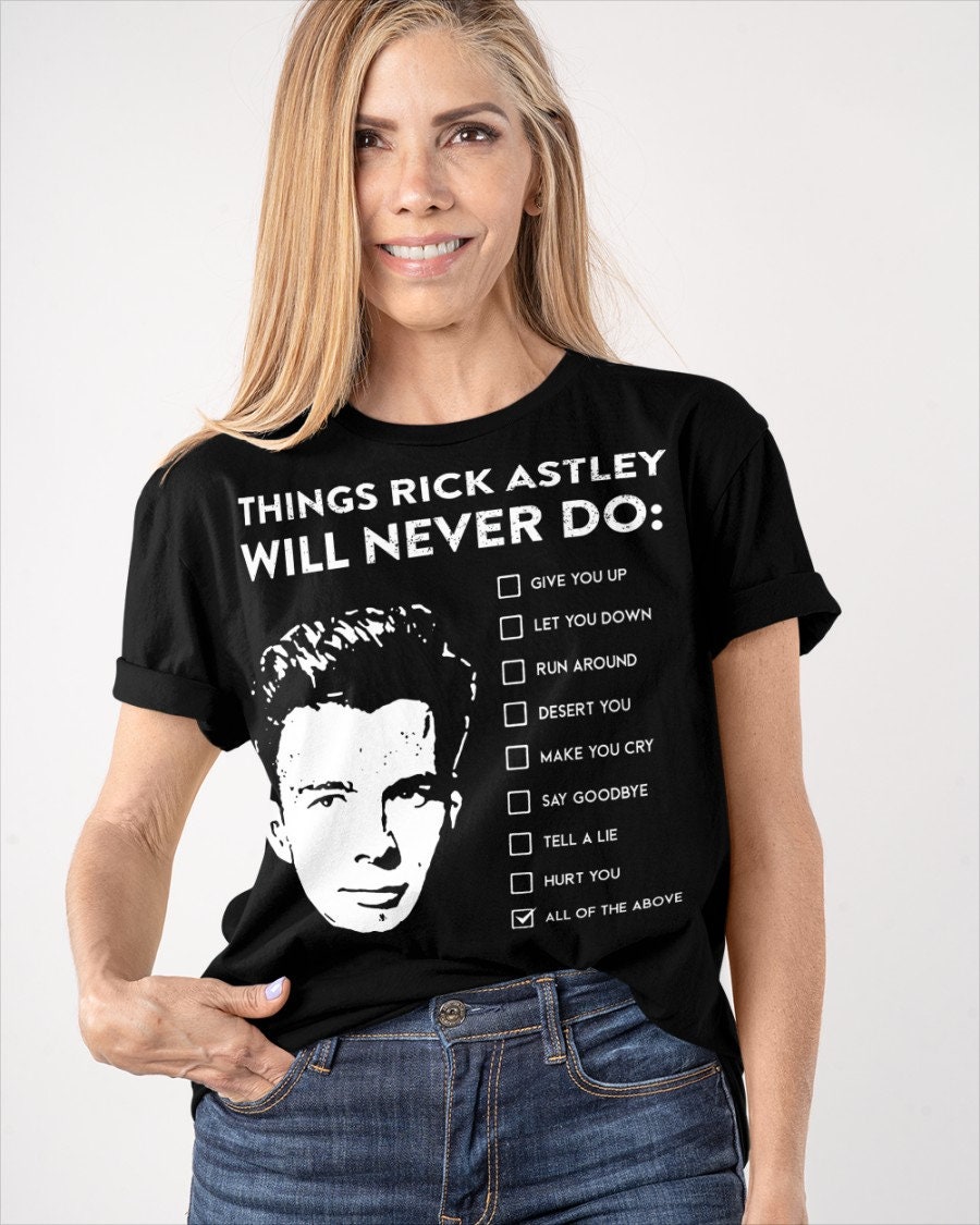 Rick Astley meme Essential T-Shirt for Sale by blurry-mind