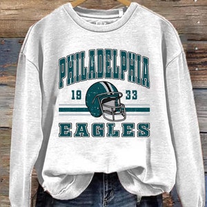 Womens Ladies NFL Team Apparel PHILADELPHIA EAGLES Laces Football Jersey  SHIRT White