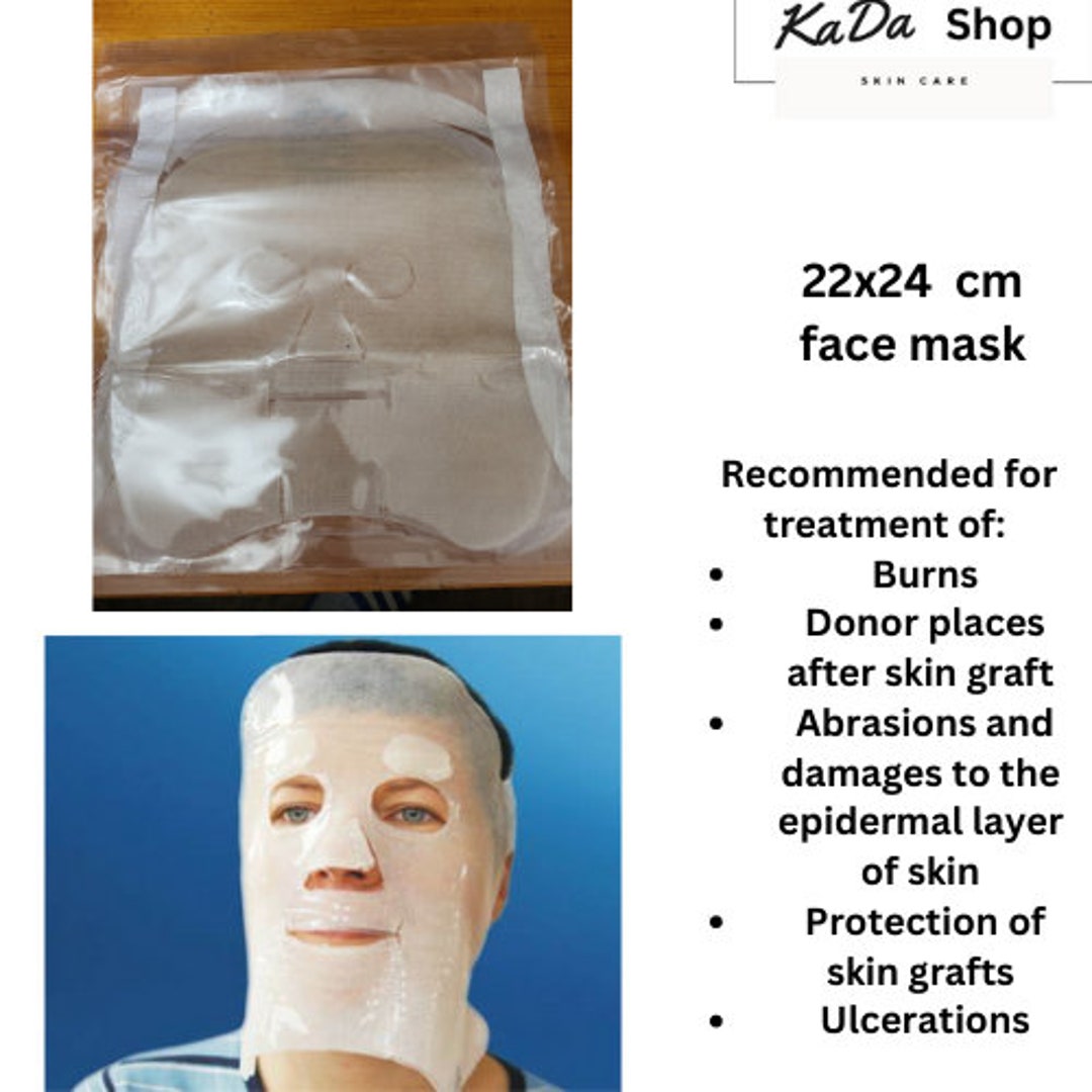 Face Mask Prevents Skin From Overgrowth Scarspainful Wounds Etsy