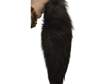 Luxury Fox Tail Keychain – Real Fur Bag Charm – 30–40 cm – Bestseller Highland Style – Free Shipping