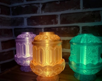 Fairy Lamp LED Night Light | Milk Glass Style Lamp | Vintage Inspired Cottagecore Decor