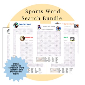 Sports Word Search Printable