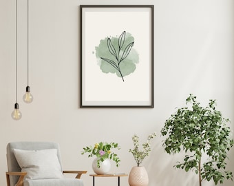 Floral Wall Decor | Digital Print | Leaves