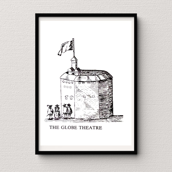 Globe Theatre Poster | Digital Print