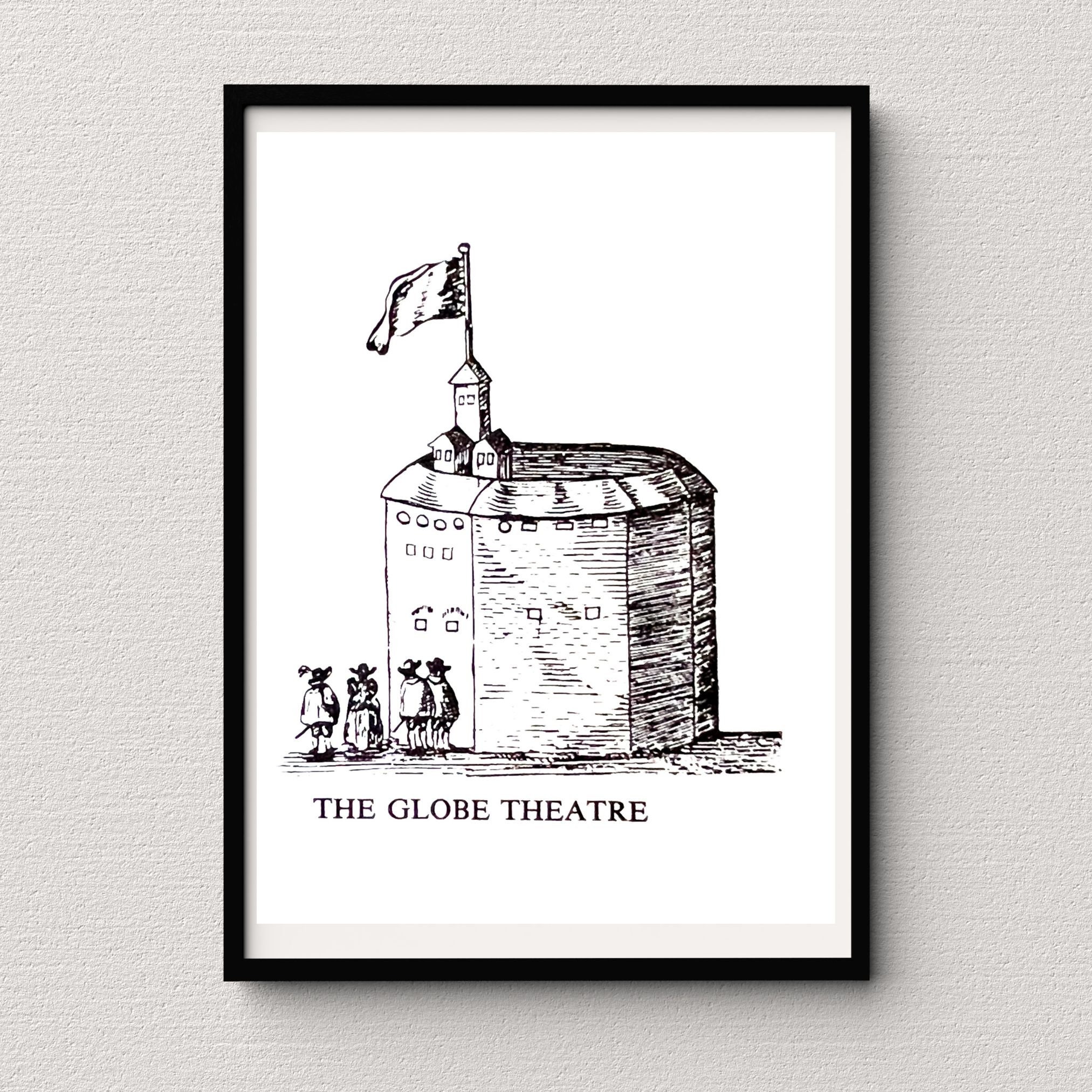 Globe Theatre Poster Digital Print - Etsy