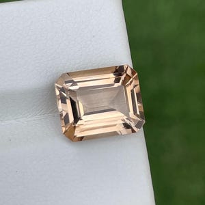 Natural Imperial Topaz Loose Gemstone, Loupe Clean, Emerald Cut Shape Weight 5.30 Cts, Size 11 x 9 x 5.5 MM, Imperial Topaz For Jewelry.