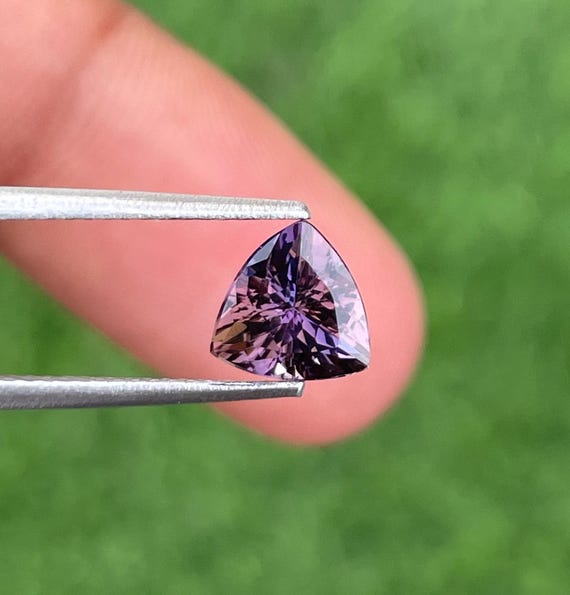 Natural Unheated Tanzanite, Rare Mermaid Colour Loose Gemstone, Loupe Clean, Trillion Shape Tanzanite , Weight 1.55 Cts, Size 7 x 7 x 4.8 MM