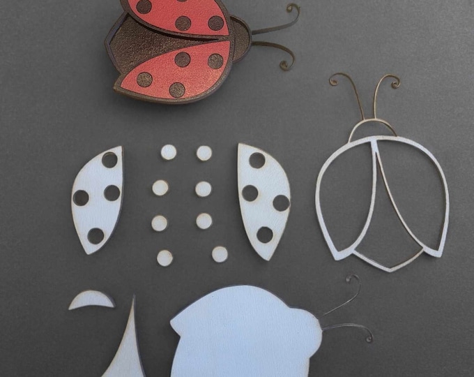 Ladybug Layer / Cut SVG File - Laser - Glowforge - Etsy Canada