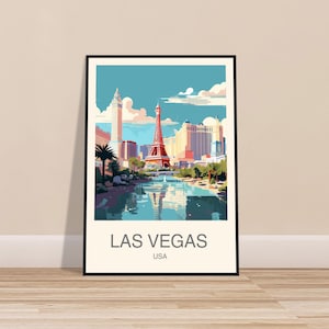 Las Vegas travel print - USA travel print|Nevada|Travel Print|Wall art|Home decor|Birthday present|Wedding gift