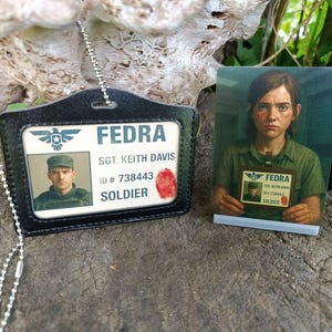 Tarjeta de identificación de soldado Fedra de The Last of Us: accesorio para cosplay