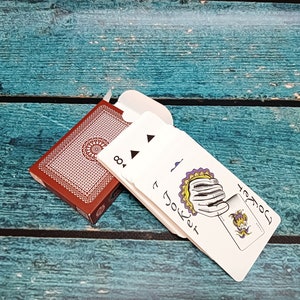 Cartas de póquer clásicas rojas imagen 3