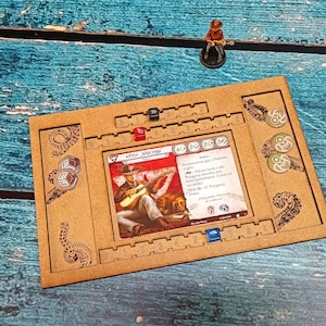 Ermittler-Dashboard - Spielerübersicht für Arkham Horror Sperrholz