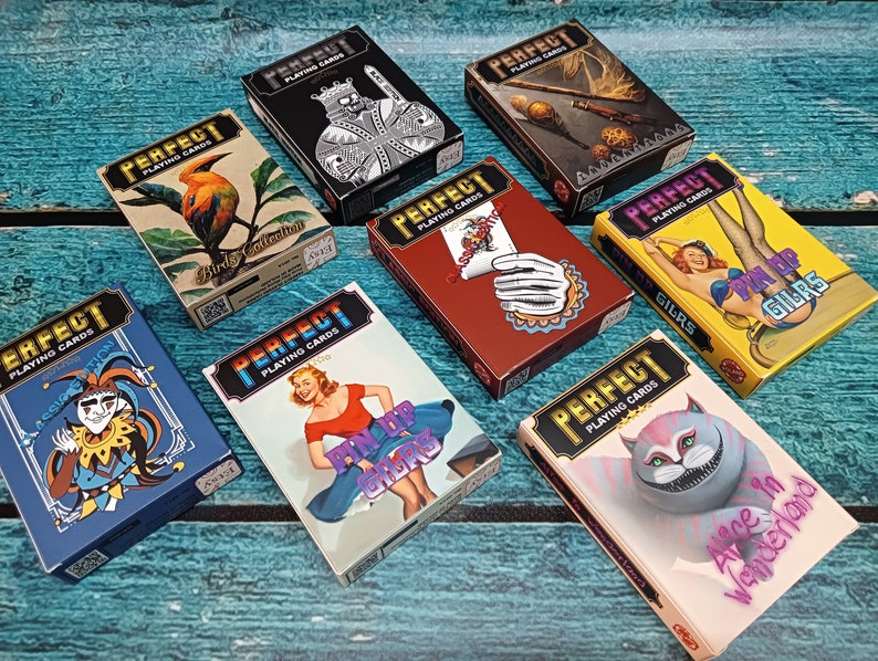 Cartas de póquer clásicas rojas imagen 4