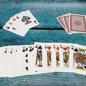Cartas de póquer clásicas rojas imagen 2