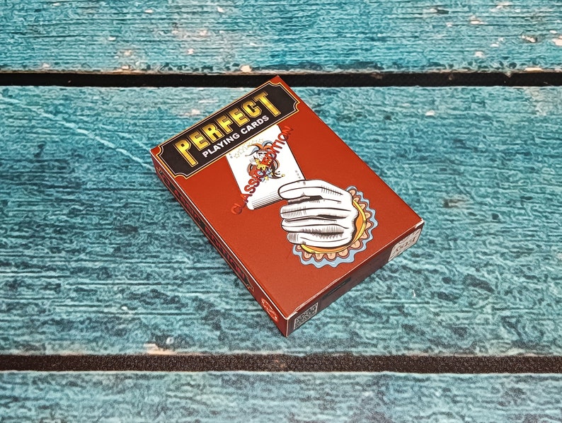 Cartas de póquer clásicas rojas imagen 1