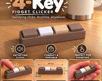 4 Key Fidget Clicker