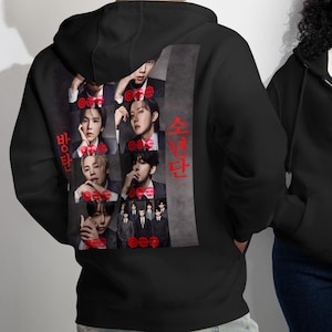 Bts Zip up Hoodies - Etsy
