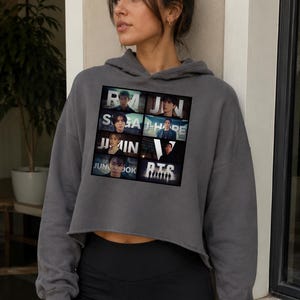 Bts Crop Hoodie - Etsy