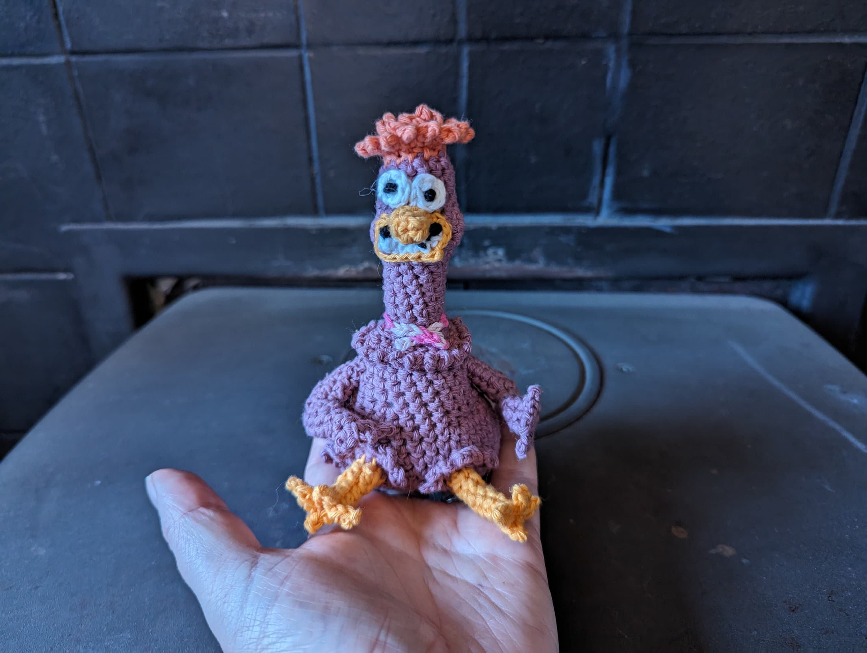 Chicken Run Frizzle Handmade Crochet Amigurimi Decor - Etsy