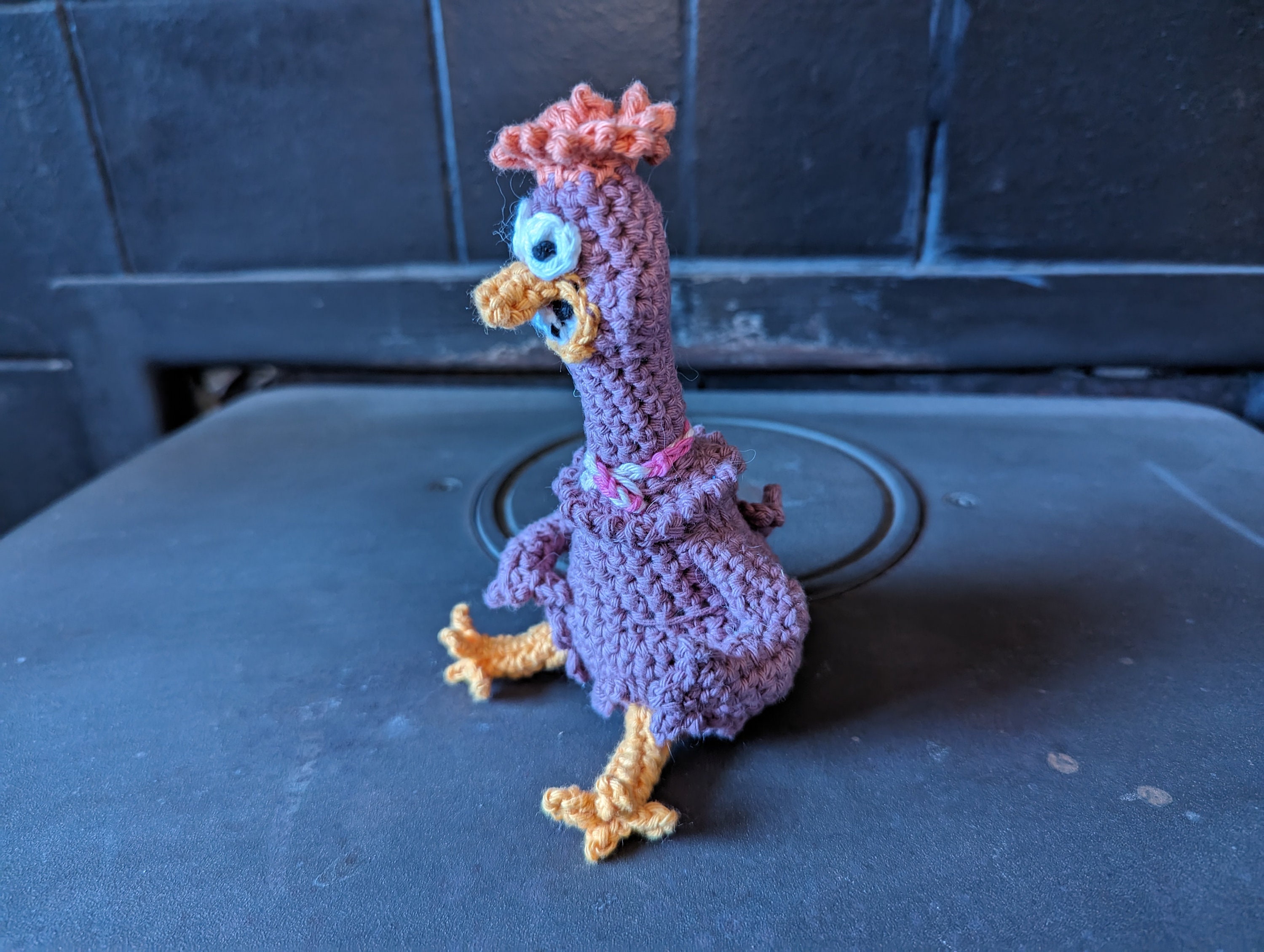 Chicken Run Frizzle Handmade Crochet Amigurimi Decor - Etsy
