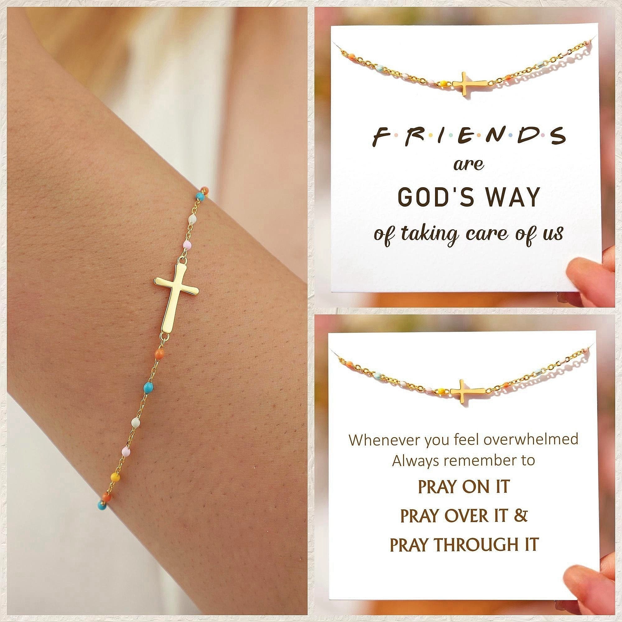 Cross Bracelet for Women, Christian Bracelets, Confirmation Gifts for